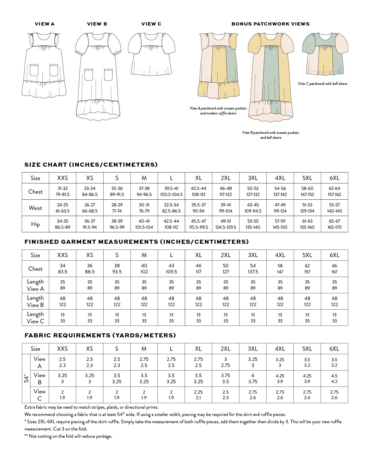 Champagne Field Dress and Top PDF Sewing Pattern - Image 21