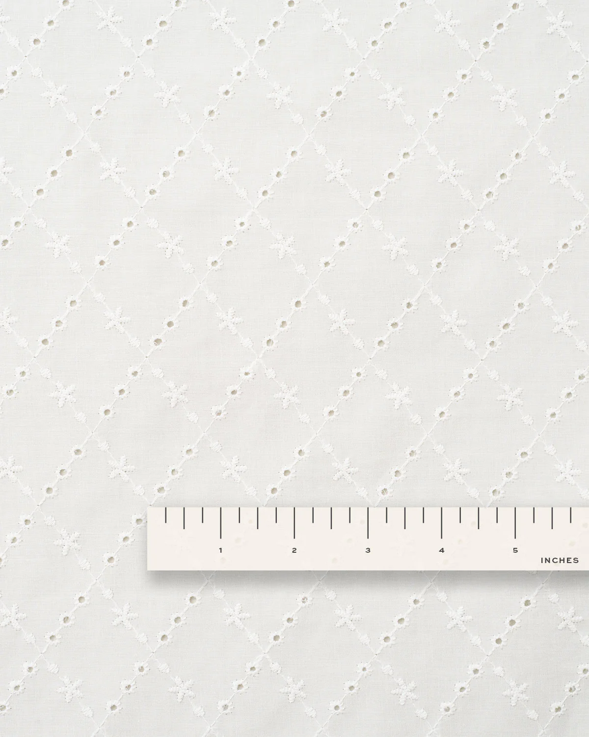 Diamond Trellis Cotton Eyelet - Image 5
