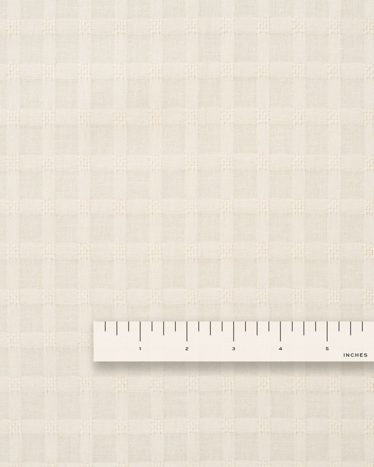 Tan Grid Check Dobby Cotton - Image 3