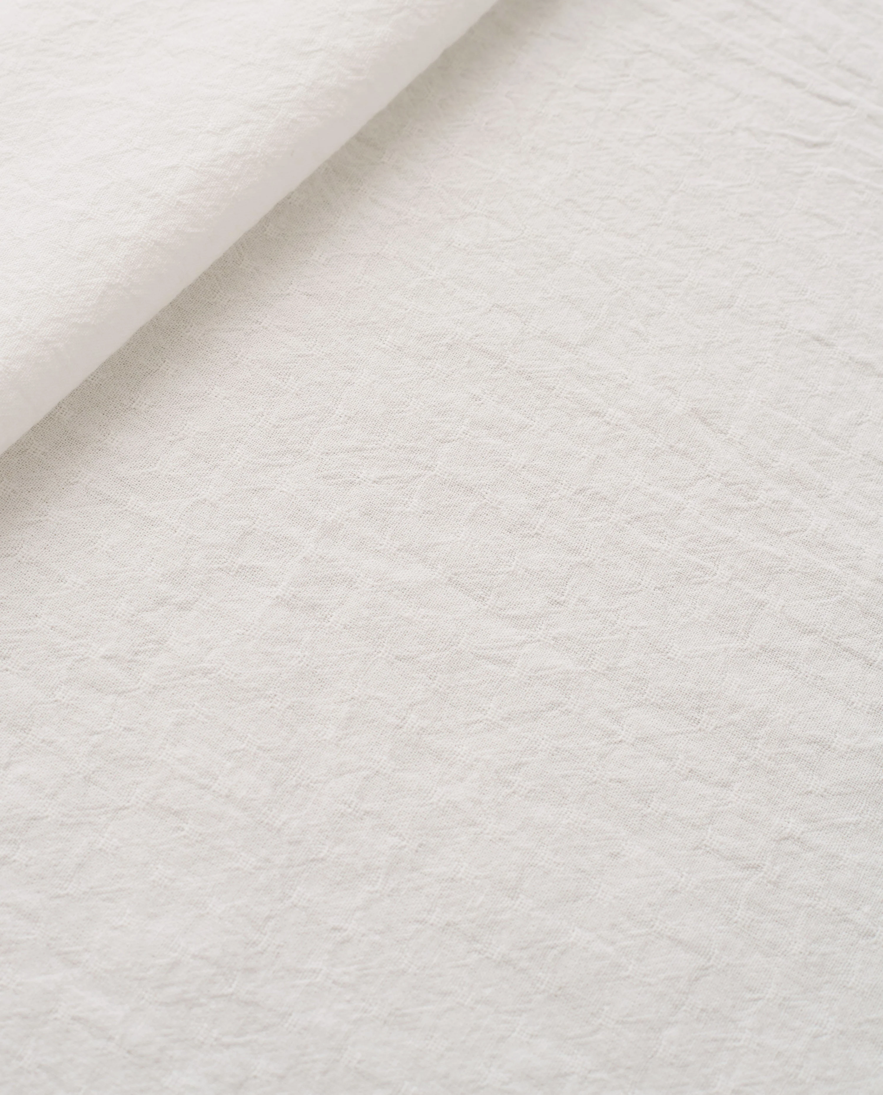 Gentle White Tiny Dobby Check Cotton - Image 3