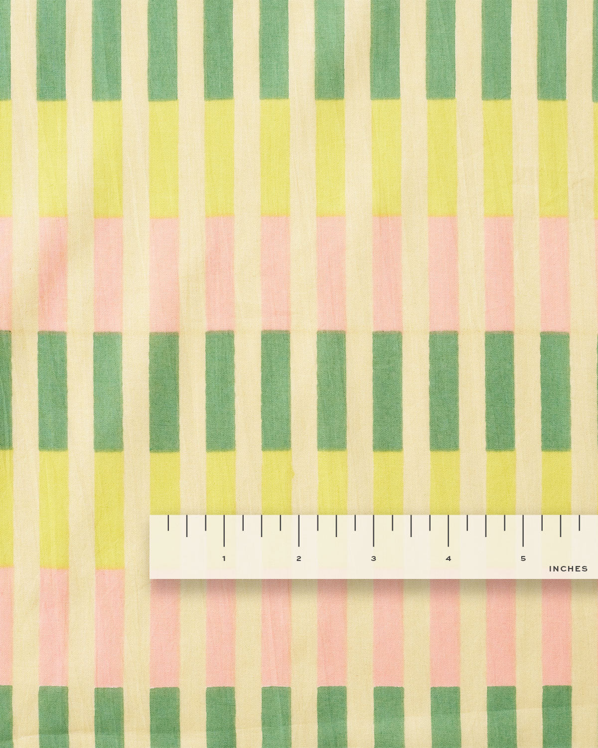 Pomelo Multi Stripe Block Print Cotton - Image 4