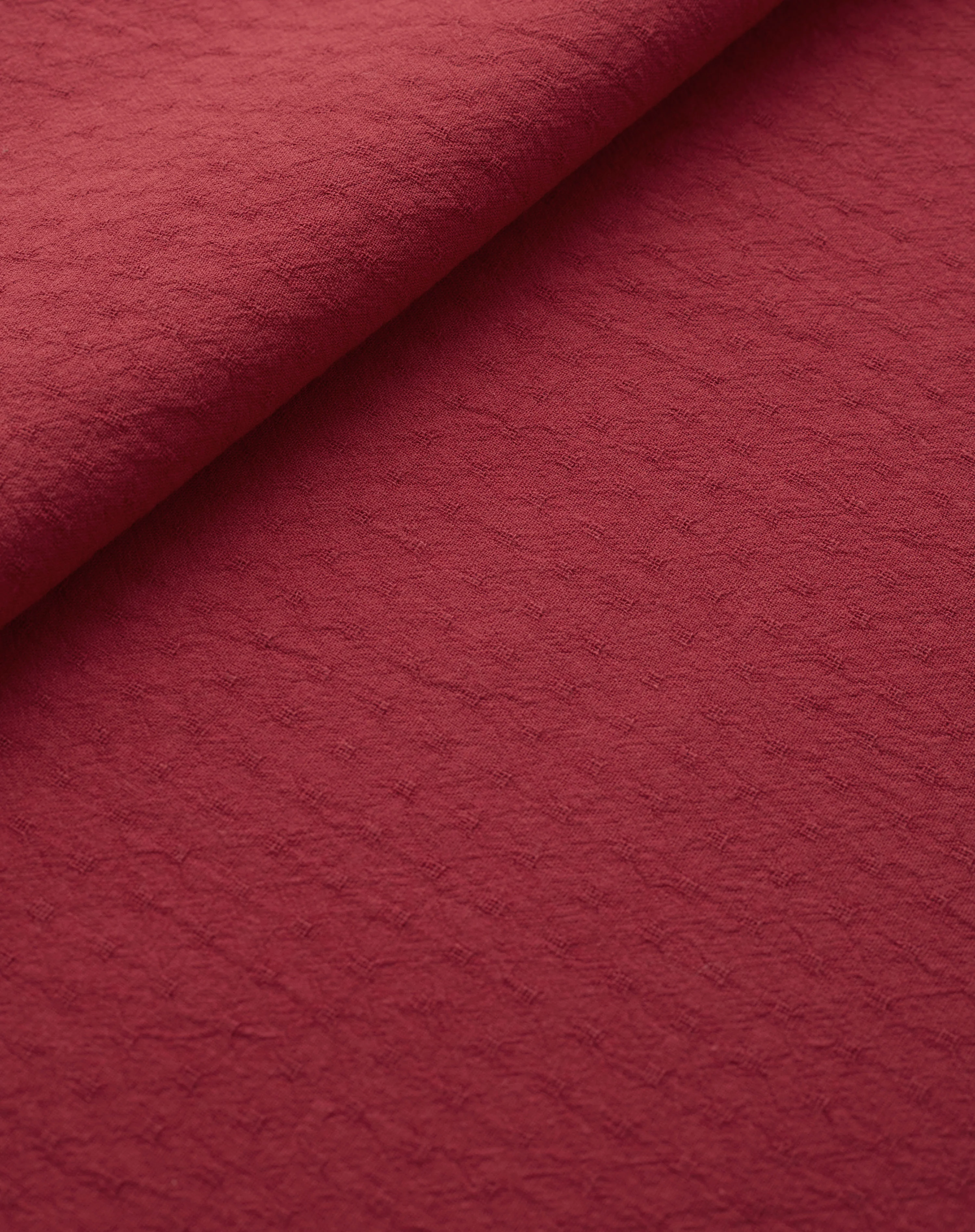 Red Tiny Dobby Check Cotton - Image 3