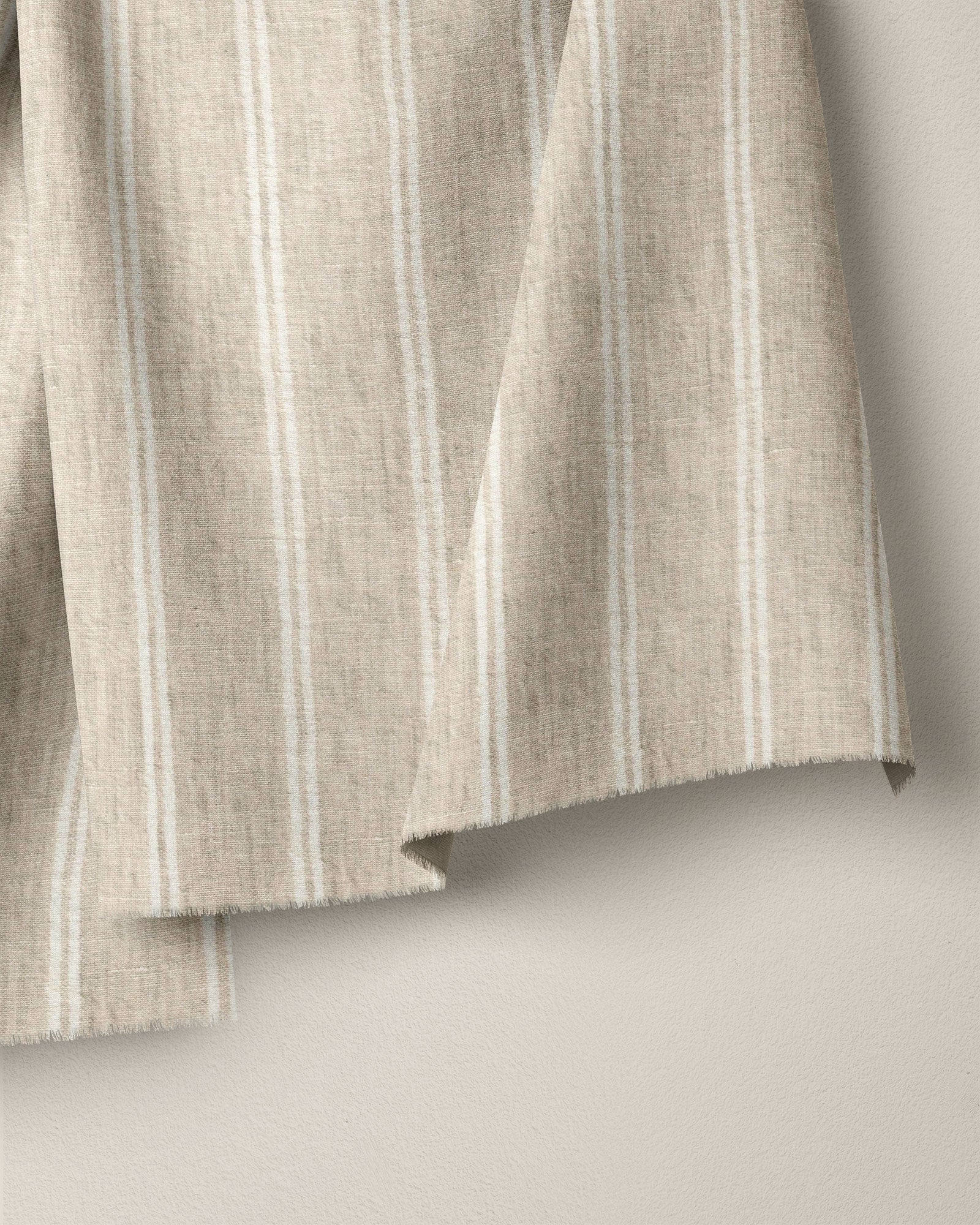 Sand Castle Twin Stripe Washed Linen - Image 2