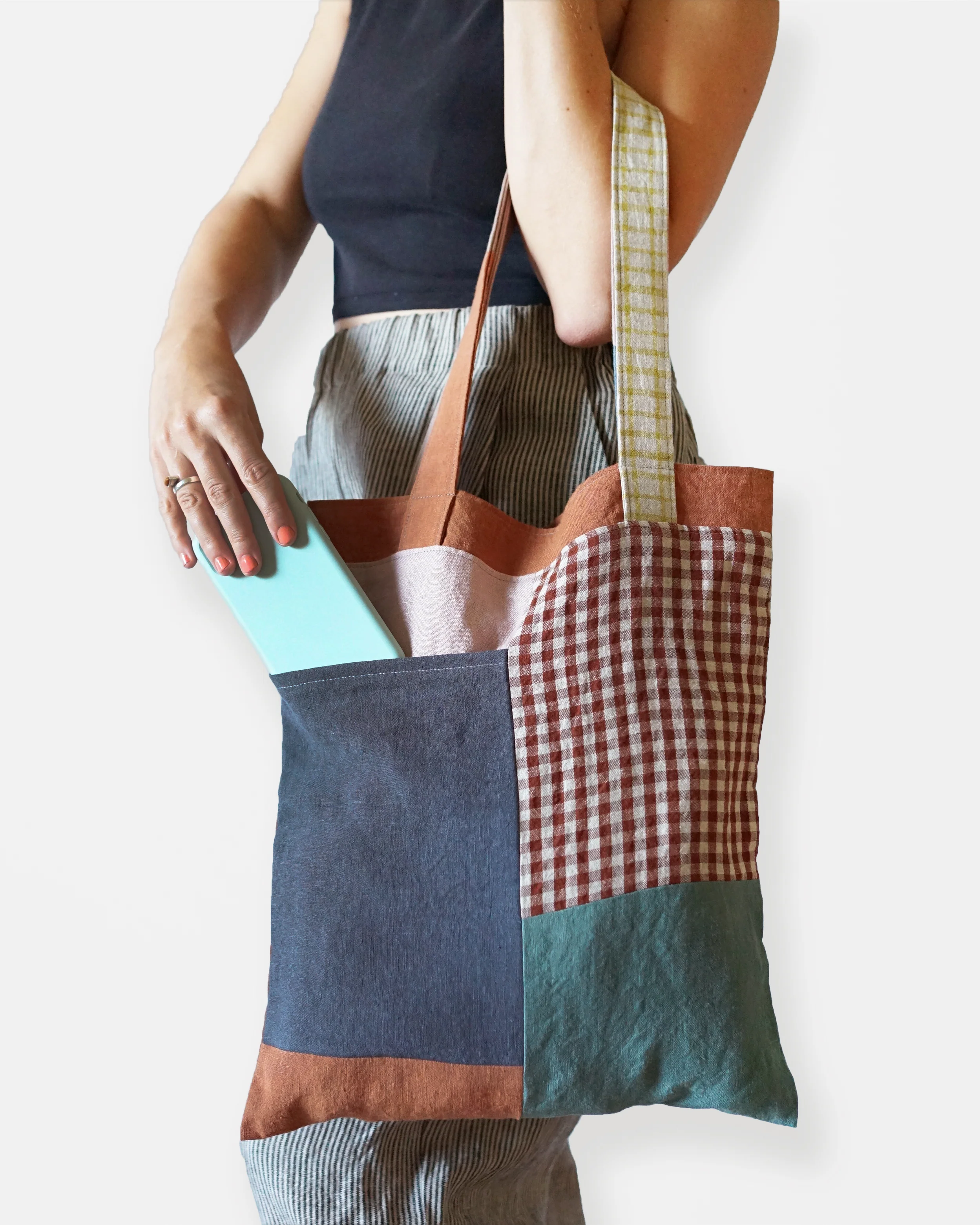Stash Pocket Tote PDF Sewing Pattern - Image 8