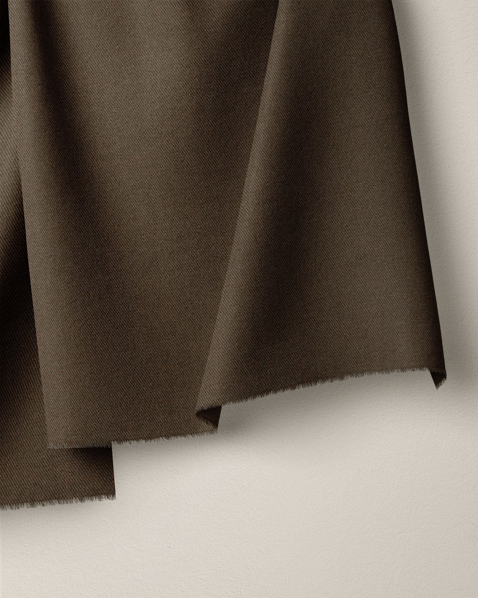 Toffee Bark Brushed Bull Denim