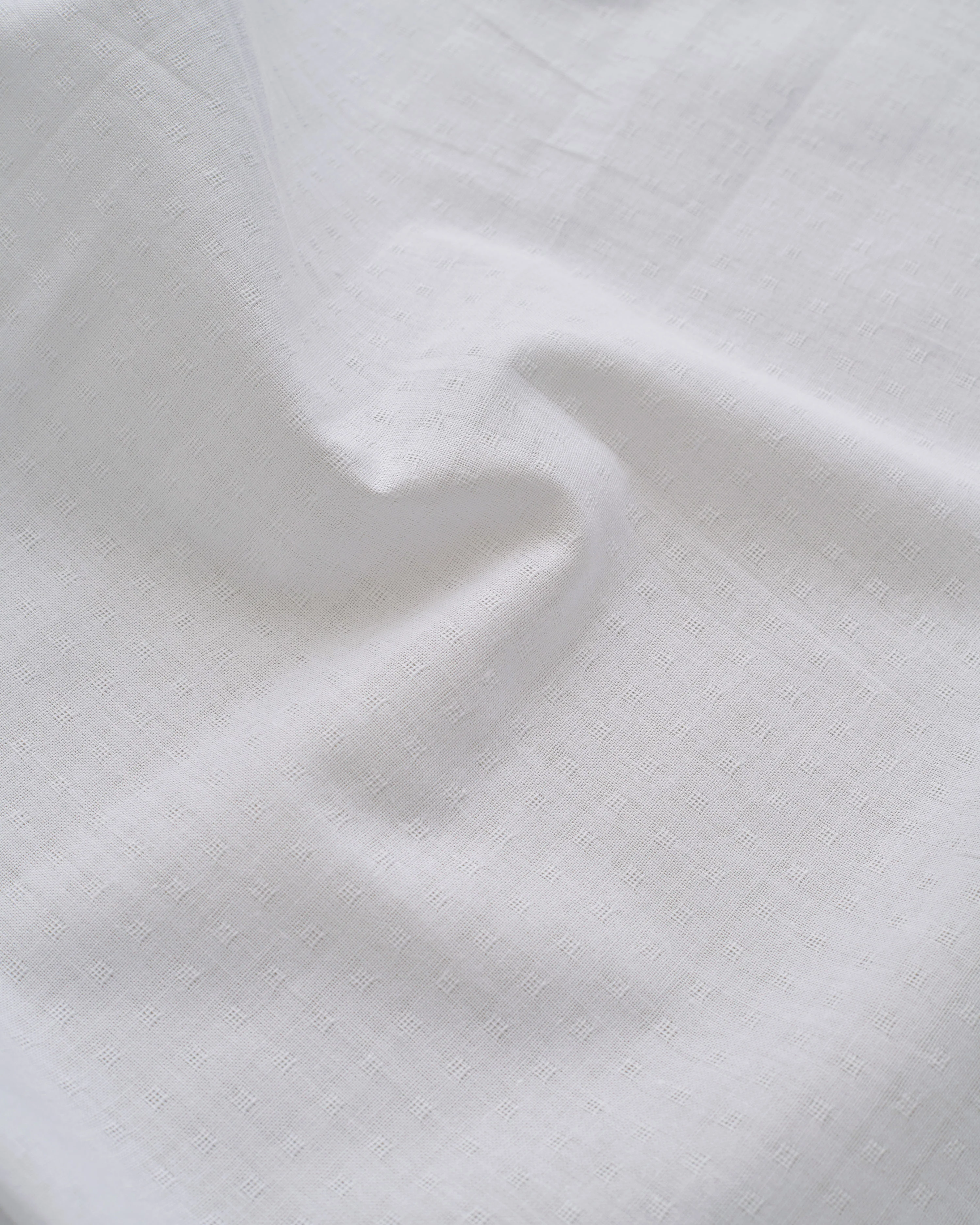White Tiny Dobby Check Cotton
